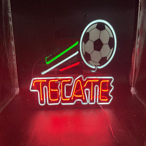 Tecate Soccer Neon Sign