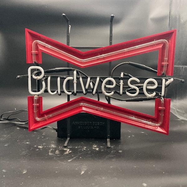 Budweiser Neon Sign - Bowtie Design