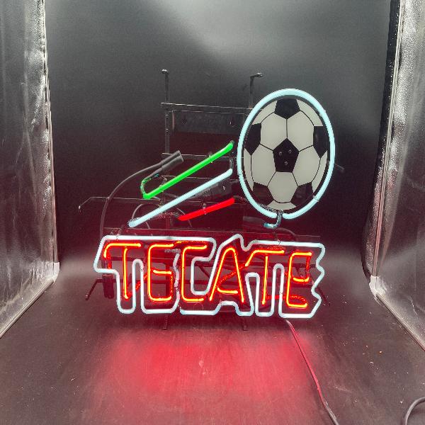 Tecate Soccer Neon Sign