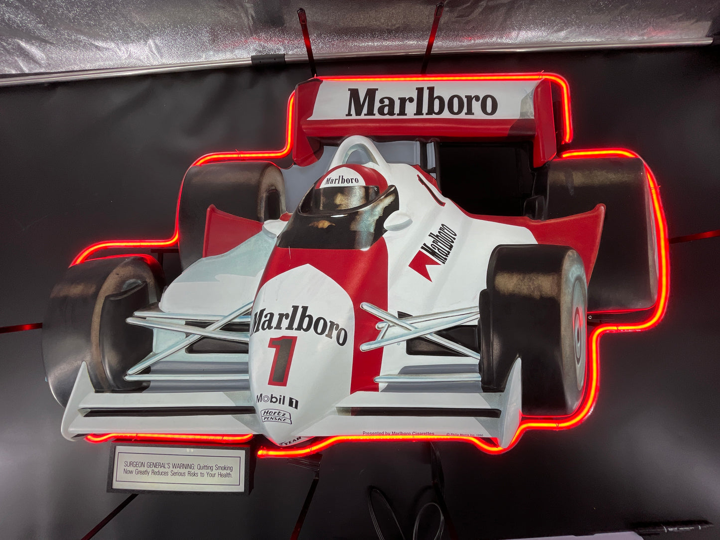 1990 Marlboro Indy Car Neon Sign