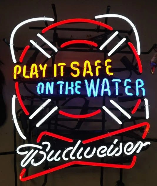 Top Inner Tube Bud Play It Safe Neon Sign Replacement Tube