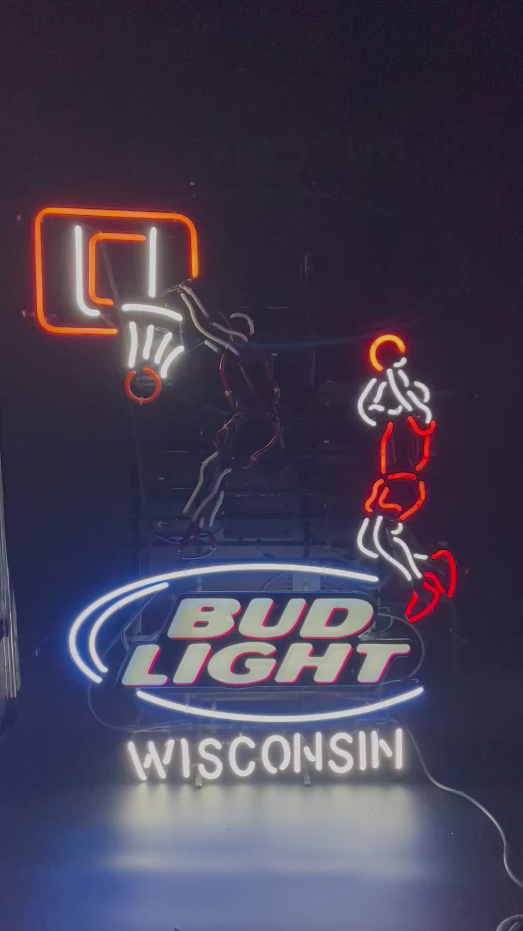 Bud Light Motion Basketball Player Neon Sign – NeonSignRevival