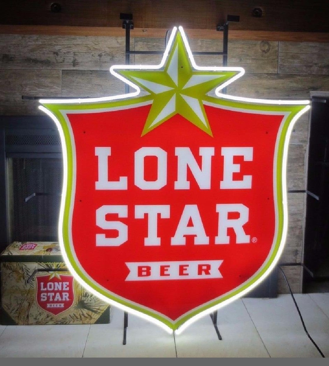 Right Upper Border unit for Large Dominator Lone Star Replacement Tube - Neon Sign Part