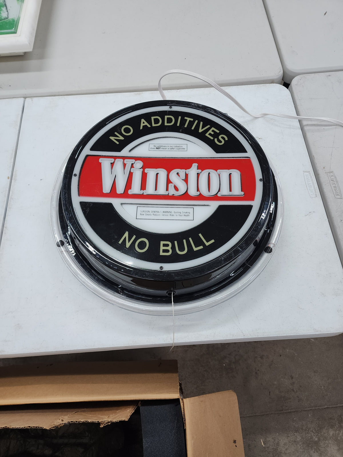 Winston Neon Sign Plastic Replacement Panel